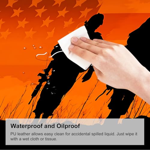 Mouse Pad, Large Anti-Slip with Stitched Edges Desk Mat Desktop Laptop Computer Desk Keyboard Mat,Table Protector Blotter Mat (Soldier, 35.4" x 15.7") - color: Soldier, size: 35.4" x 15.7"