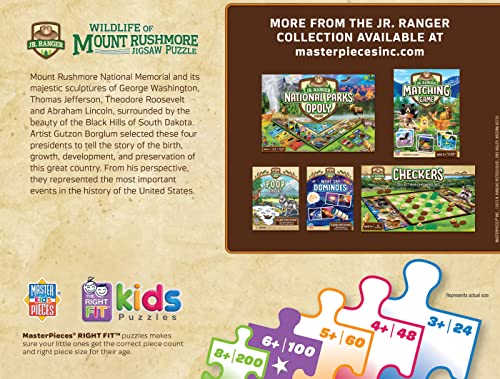 MasterPieces 100 Piece Jigsaw Puzzle for Kids - Mount Rushmore - 14"x19" - style: Mount Rushmore