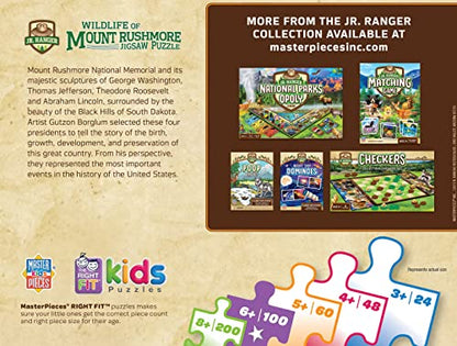 MasterPieces 100 Piece Jigsaw Puzzle for Kids - Mount Rushmore - 14"x19" - style: Mount Rushmore