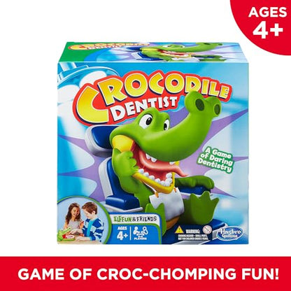 Hasbro Gaming Crocodile Dentist Kids Board Game, Ages 4 and Up (Amazon Exclusive)