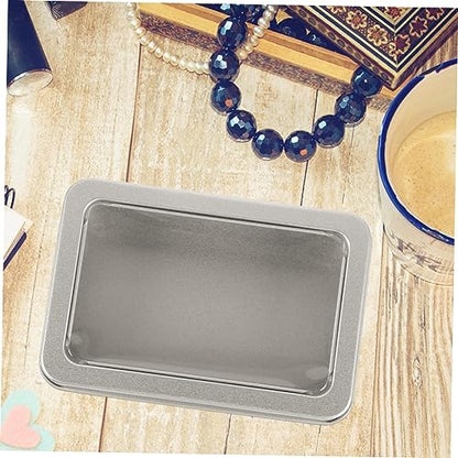 Dice Organizers Storage Portable Tin Box Lid with Foam Liner Small Dice Storage Case for Games Metal