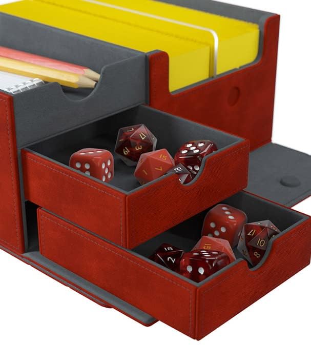 Gamegenic Card Deck Box – Games’ Lair Red 600CT - Durable and Sturdy TCG, OCG Card Storage – Compatible with Pokemon Yugioh Commander MTG Magic: The Gathering Cards - color: Various