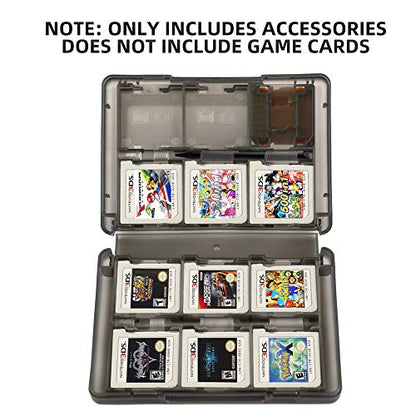 3DS Game Holder Card Case, 28-in-1 Game Holder Card Case Compatible with Nintendo NEW 3DS / NEW 3DS XL / 3DS / 3DS XL / DSi / DSi XL / DS / NEW 2DS /NEW 2DS XL / 2DS/ 2DS XL Catridge Storage Box (Black) - color: Black