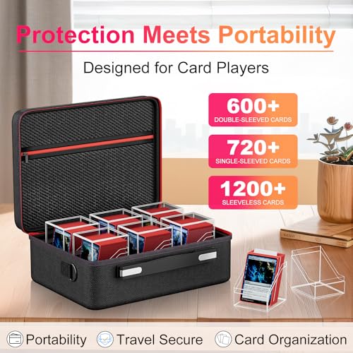 Proijeut Portable Card Case Set + Life Counter Deck Box