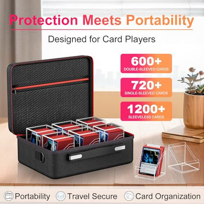 Proijeut Portable Card Case Set + Life Counter Deck Box