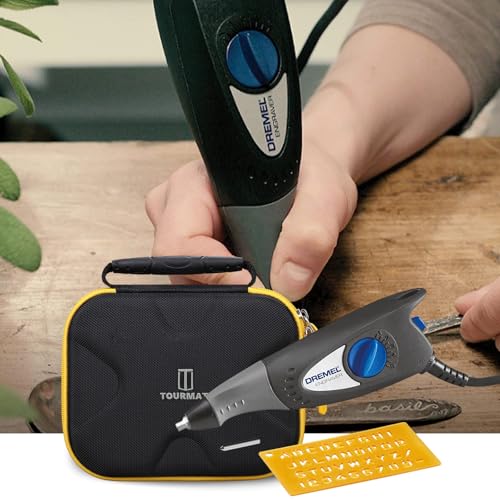 Tourmate Travel Carrying Case for Dremel 290-02 120-Volt Engraver Rotary Tool - Hard Storage Case for NEIKO Engraver Rotary Tool(ONLY CASE) (Black & Yellow) - color: Black & Yellow