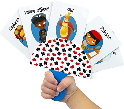 Regal Games 2 Pack Card Holders for Playing Cards - Kids Card Holder with Plastic Paddles - Ideal for Family Fun Game Night and Travel (Ages 3+) - color: 2 Pack