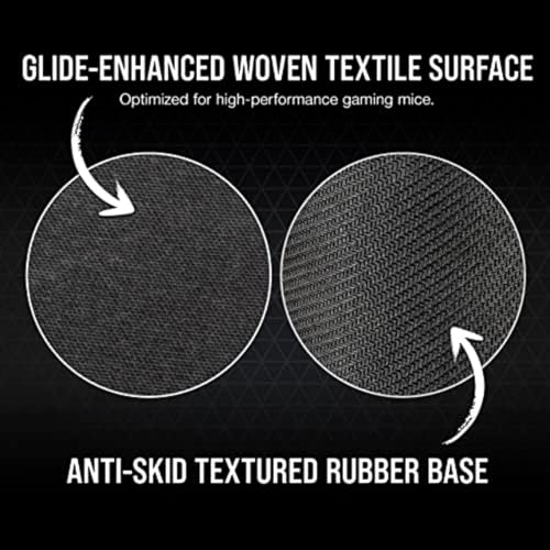 Corsair MM700 RGB Extended 3XL Cloth Gaming Mouse Pad/Desk Mat - Massive 1,220mm x 610mm (48” x 24”) Cloth Surface, 360° Three-Zone RGB Lighting, Two USB Ports - Black - size: 48"L x 24"W