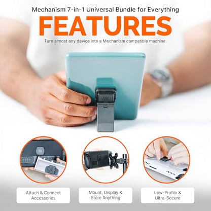 Mechanism Universal 7-in-1 Bundle | Kickstand, Battery, SSD, VESA & Wall Mounting Kit | Mount Anything to a Console & It to Anything | Lenovo Legion Go Accessories & Nintendo Switch Lite Accessories - color: Universal