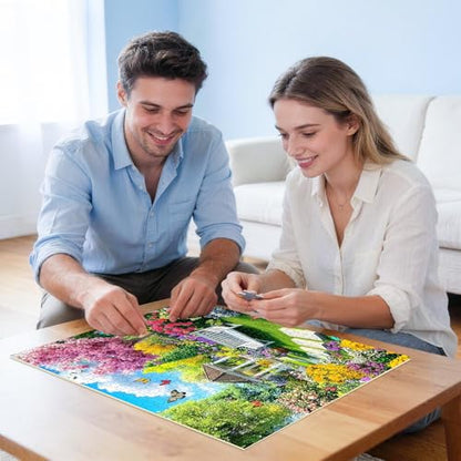 Jigsaw Puzzles 500 Pieces for Adults,Spring Puzzles 500 Pieces Adult Puzzles Games Family Challenging Game Great Gift Idea 20.5x15IN - style: Garden