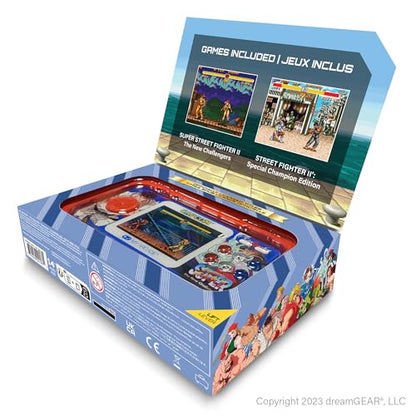 My Arcade Street Fighter II: Capcom, Retro Gaming, 2.8" Screen | Portable Games, 2 Games, Gifts for Birthdays, Blue - style: Street Fighter