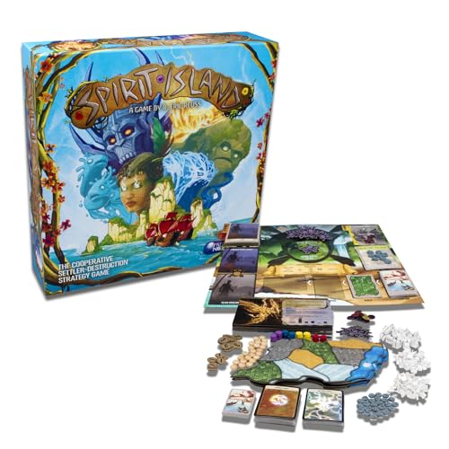 Greater Than Games | Spirit Island: Base Game | Cooperative Strategy Board Game | 1 to 4 Players | 90+ Minutes | Ages 14+ - style: Base Game
