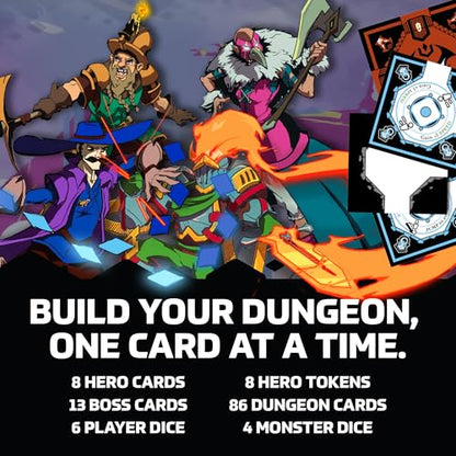 Shuffle Dungeons Board Game – Solo and Co-op Dungeon Crawler for 1–4 Players
