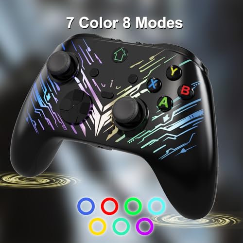 SWVOE X box 1 Controller, Gaming Remote for all series of X-box One Host and PC Win10+ with Programming Buttons, Turbo, LED Light, Firmware Upgrade Required From Third Party