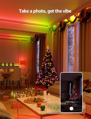 Lepro S2 AI Smart LED Strip Lights - 32.8ft RGBCW Light Strips with 2700K-5700K Tunable Warm White, Color Segment DIY, Personalized Al Lighting Designer, APP Control(No Remote), 2.4G Wi-Fi & Bluetooth - size: 32.8ft