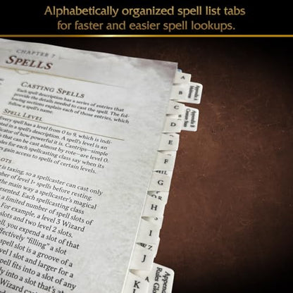 DND 2024 Player’s Handbook Index Tabs. 110 Premium Sticky Tabs for the Dungeons and Dragons 2024 Player Handbook with 2 Erasable Character Sheets.
