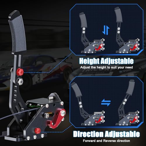 aikeec USB Handbrake for PS4 PS5 Playstation : Compatible with Logitech G27 G29- PC Handbrake for G27 G29 G920 Thrusmsater T300 T500-Racing Game Handbrake