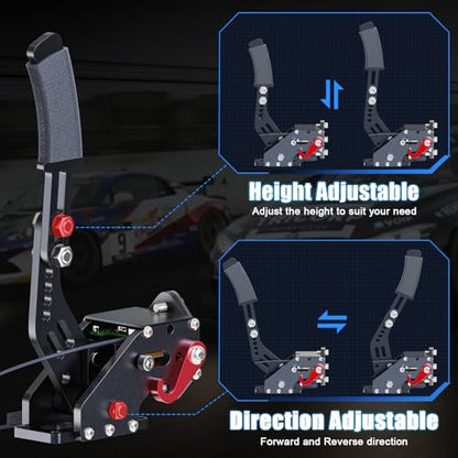 aikeec USB Handbrake for PS4 PS5 Playstation : Compatible with Logitech G27 G29- PC Handbrake for G27 G29 G920 Thrusmsater T300 T500-Racing Game Handbrake