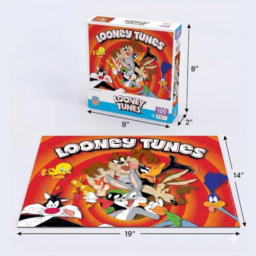 MasterPieces 100 Piece Jigsaw Puzzle for Kids - 14"x19" - Looney Tunes - style: Looney Tunes