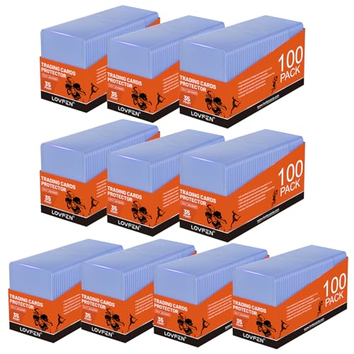 1000 Hard Plastic Card Sleeves – 1000 Toploads, 35PT Baseball Card Protectors with Bend-Resistant, Rip-Proof Edges for TCG, Sports, Football & Collectible Cards - size: 1000 TOPLOADERS