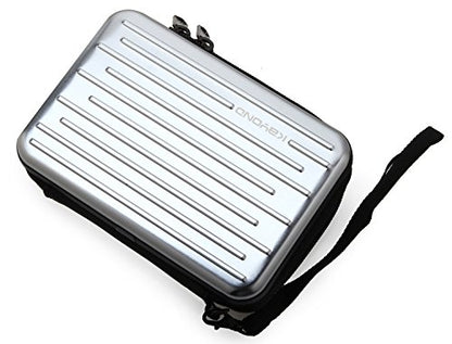 Anti-Shock Silver Aluminium Carry Travel Protective Storage Case Bag for 2.5" Inch Portable External Hard Drive HDD USB 2.0/3.0 (Silvery White) - color: Silvery white