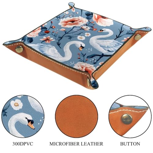 Swans Peony Dice Tray Dice Rolling Tray Folding Dice Holder for Dice Games, Like RPG, DND and Other Table Games - color: Multi 1
