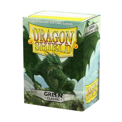 Dragon Shield | Standard Size Card Classic Sleeves | 100 CT - Smooth & Tough Premium TCG Sleeves - Compatible with Pokemon, Flesh & Blood, One Piece & Magic the Gathering | Green - color: Green