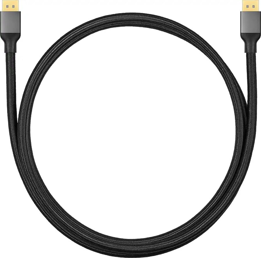 INSIGNIA Universal Video & Audio Cables and Adapters – HDMI, DisplayPort, USB-C, Mini HDMI, Mini DisplayPort & RCA Converter, 4K/8K High-Speed for TV (16K Displayport Cable, 6 ft) - size: 6 ft, style: 16K Displayport Cable