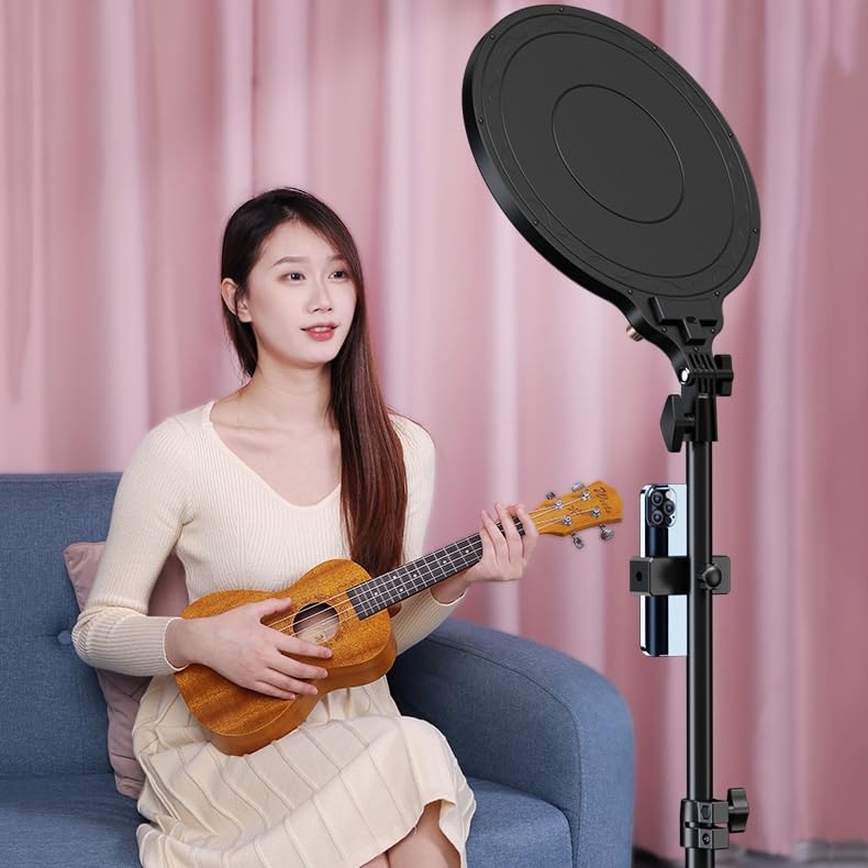 Live Broadcast Fill Light Desktop Overhead Camera Stand with Retractable Full Screen Selfie Tripod The Ground