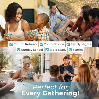 African American Expressions Church Flow – 2-in-1 Christian Card Game for Family Fun – Fill in the Blank & Act it Out Charades Experience – Perfect for Game Nights, Church Retreats & Gatherings