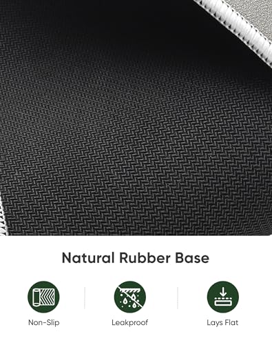 ALOANES Non-Slip Extended Mouse Pad Office&Home Desk Mat Stitched Edge | Beige Waterproof Jacquard Mousepad for Keyboard, Computer Gaming 31.5"x11.81"x0.12" - color: Beige, size: 31.5L x 11.8W inches