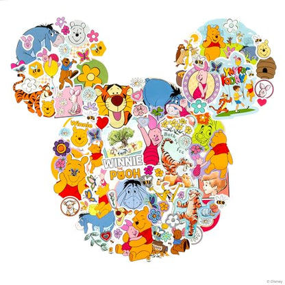 Fashion Angels Disney Winnie the Pooh 1000+ Tabbed Sticker Collection Book | Includes Holographic, Vinyl & Alphabet Stickers, For Kids Ages 6+ - color: Winnie the Pooh
