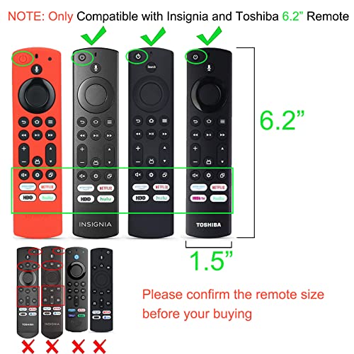 LEFXMOPHY CT95018 Cover Case Replacement for Insignia Toshiba NS-RCFNA-21 CT-RC1US-21 Pioneer TV Remote Cover, Red Silicone Protective Skin Protector with Lanyard - color: Red