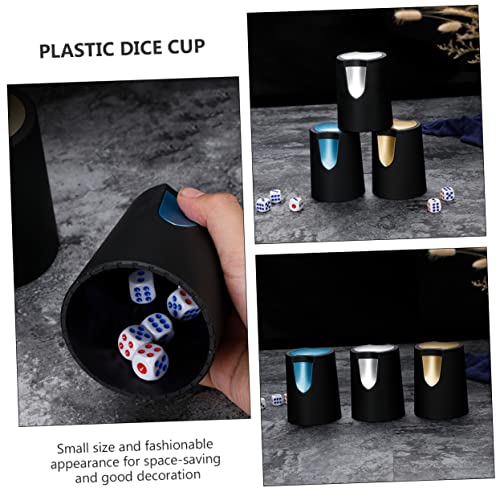 Kisangel 1pc Stylish Plastic Dice Cup for Ktv and Bar Games Compact and Easy to Clean Dice Storage Container for Parties and Family Gatherings Fun Entertainment Accessory
