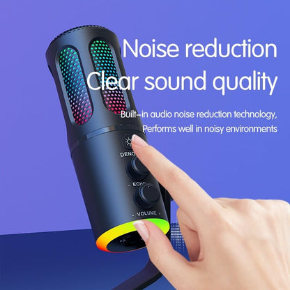 USB Microphone for Gaming, Streaming, Podcasting, Twitch, YouTube, Discord, Recording for PC and Mac, 4 Polar Patterns, Studio Quality Sound, Plug & Play-Blackout