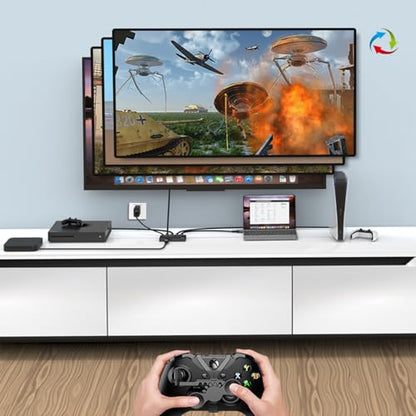 Y.D.F 8K@60Hz HDMI Switcher 4 in 1 Out Aluminum Support 4K@120Hz HDR10+ HDCP 2.3 CEC HDMI 2.1 Switch Splitter Compatible with PS5/4 Xbox X/S Nintendo Switch/OLED Roku Apple TV Fire Stick UHD TV - size: HDMI Switch 4 Port 8K