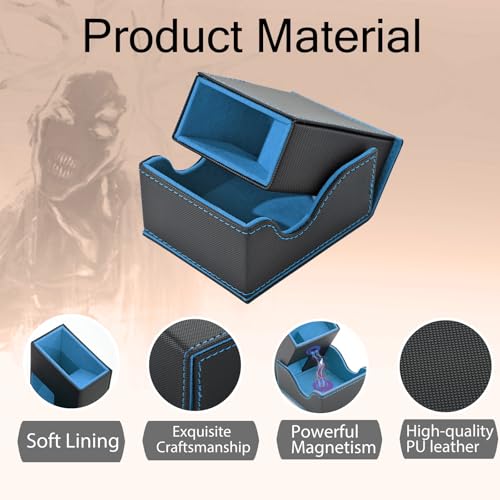 Dice Tower and Tray,Foldable Portable Dice Rolling Tower,Dice Roller Accessory for Dungeons and Dragons,Classic Board Games,RPG Games, and Tabletop Games Black/Blue - color: Black/Blue