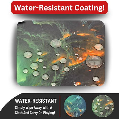 The Gaming Mat Company Single Player MTG Playmat & Mouse Pad – 28" x 14" Candlelight Cavern Gaming Mouse Pad Compatible with Magic: The Gathering playmats, MTG Cards, TCG Gaming mat - color: Forest