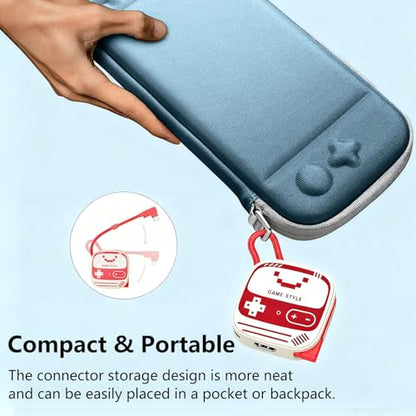 TV Dock Station for Switch 2, 3-in-1 USB C Portable TV Docking Station Replacement with 4K@60Hz HDMI Adapter/PD 100W/USB 3.0, Travel Dock for Nintendo Switch2/ Switch1/ OLED/Steam Deck