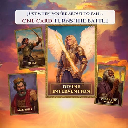 King David | Strategy Card Game | Build, Attack & Defend Kingdoms | Fast-Paced Biblical Battle Game for Families & Teens | 2–6 Players, Ages 7+, 20 min