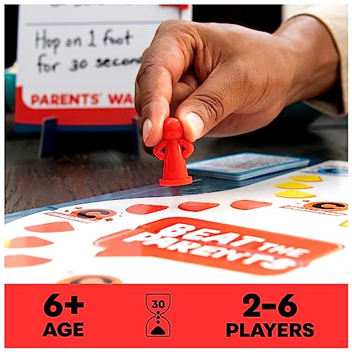 Spin Master Games Beat The Parents Classic Family Trivia Game | Kids Vs Parents Showdown, Trivia & Active Challenges, Perfect For Family Game Night, Kids Game, For 2-6 Players, Ages 6+ - color: Multicolor