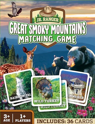 Masterpieces Officially Licensed National Parks Great Smoky Mountains Picture Matching Card Game for Kids and Families - style: Great Smoky Mountains