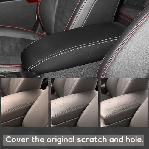 ramuel Center Console Armrest Cover for Ford Escape 2020-2025 | Anti-Scratch ，Non-Slip ，PU Leather ，Easy Install - size: for Escape 4th Gen