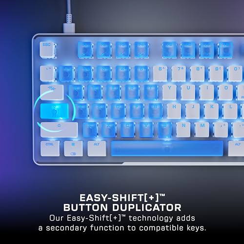 Turtle Beach Vulcan II TKL Pro Hall-Effect Mechanical RGB Gaming Keyboard | Magnetic Switches, Adjustable Actuation, Customizable RGB Keys, Rapid Trigger, Swappable Keycaps, Tenkeyless, White - color: White