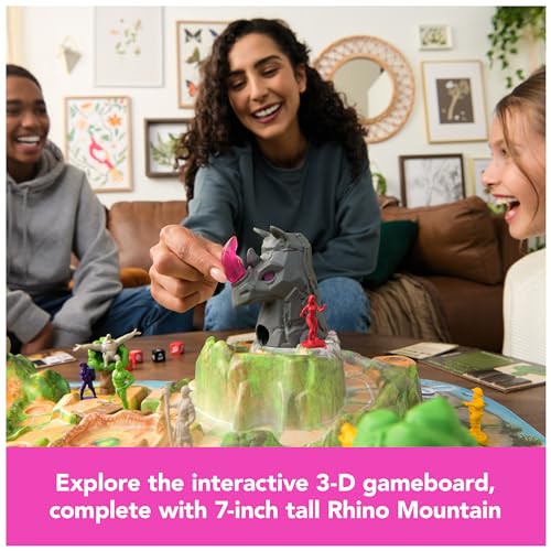Spin Master Games, Jumanji Stampede, 3D Adventure Cooperative Board Game, for Fans of the Jumanji Movies, Face Off Against Jungle Emergencies, 2-4 Players, for Ages 8 & Up - style: Stampede 3d Board Game