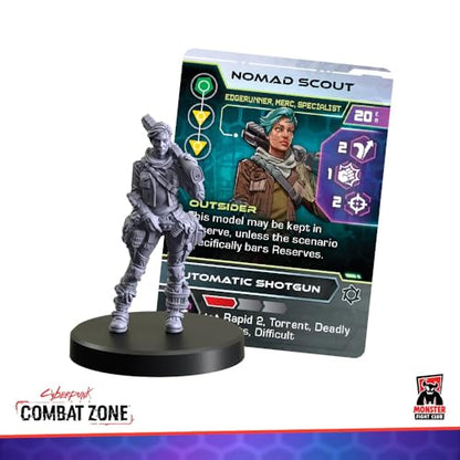 Monster Fight Club Cyberpunk Red Combat Zone Miniatures Expansion: Edgerunners 1 Starter Gang - style: Edgerunners 1