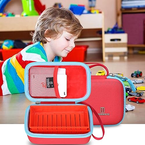 Tourmate Hard Case Replacement for Winning Moves RACK-O, Retro package Card Game (Case Only) - color: Red + Blue