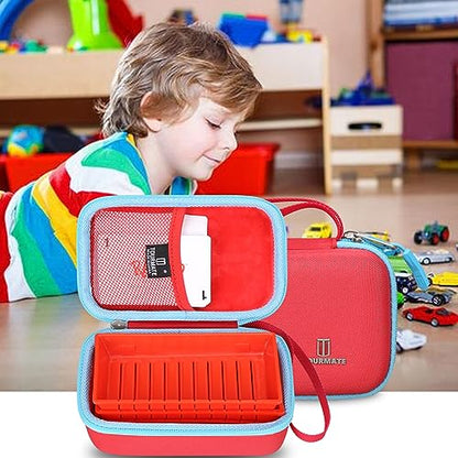 Tourmate Hard Case Replacement for Winning Moves RACK-O, Retro package Card Game (Case Only) - color: Red + Blue