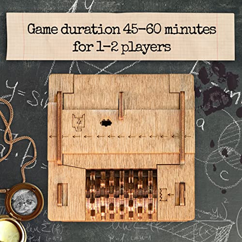 iDventure Cluebox Schroedinger's Cat, Brain Teaser Puzzle Box for Adults | Since-inspired Wooden Escape Room Puzzle, Clever Mechanisms, Secret Locks, Smart Gift for Men and Puzzle lovers, 3D Puzzle - color: Schroedinger's Cat