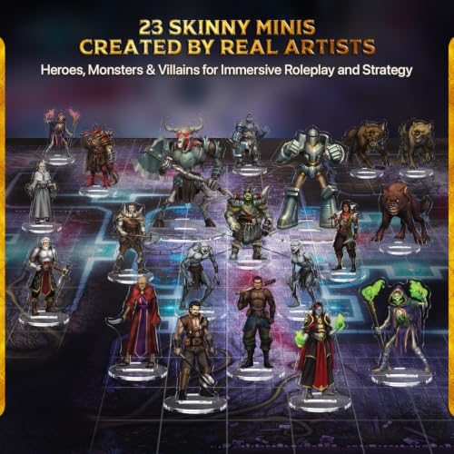 Wondrous One Shot – Siege of the Lich's Tomb, Complete 5e One-Shot Adventure, 24 Fantasy Miniatures with Bases, Adventure Book & 2 Double-Sided Encounter Maps, D&D Compatible TTRPG Campaign